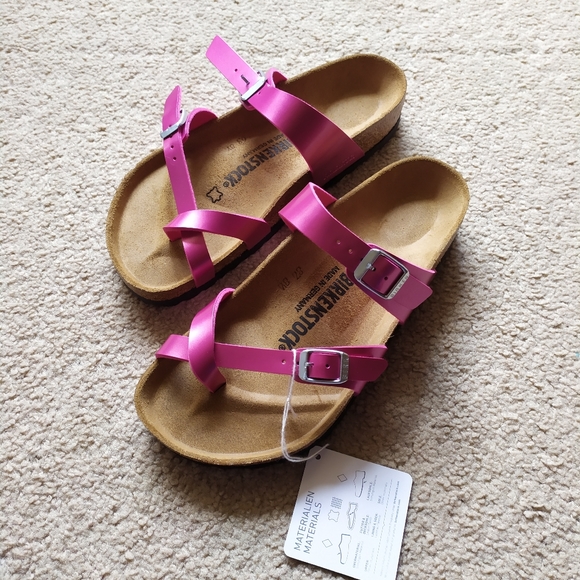 Birkenstock mayari metallic cut magenta NWT - Picture 3 of 8